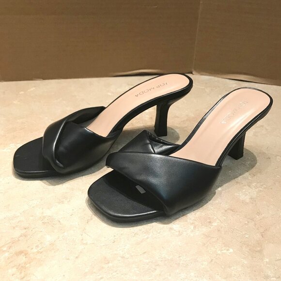 Top Moda Open Toe Heels 7 - Picture 1 of 13